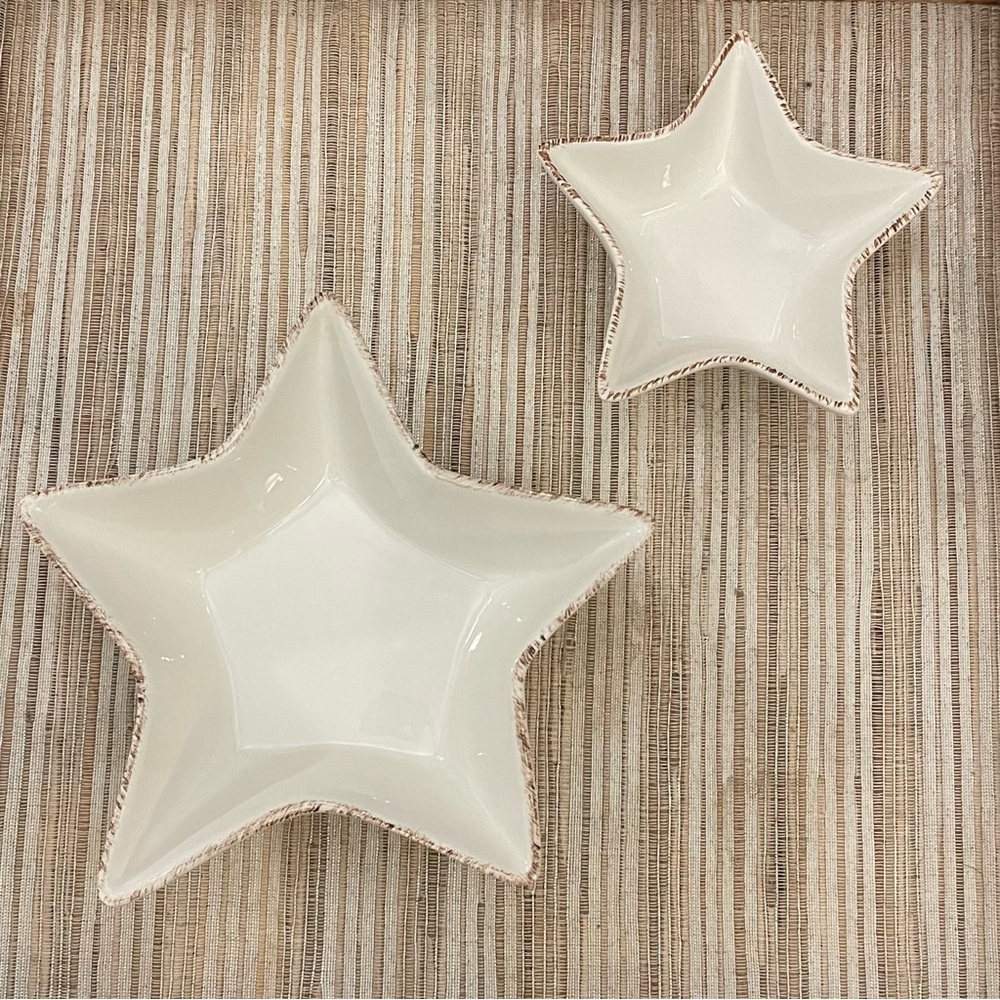 Starfish shaped snack bowls. Hausenware.